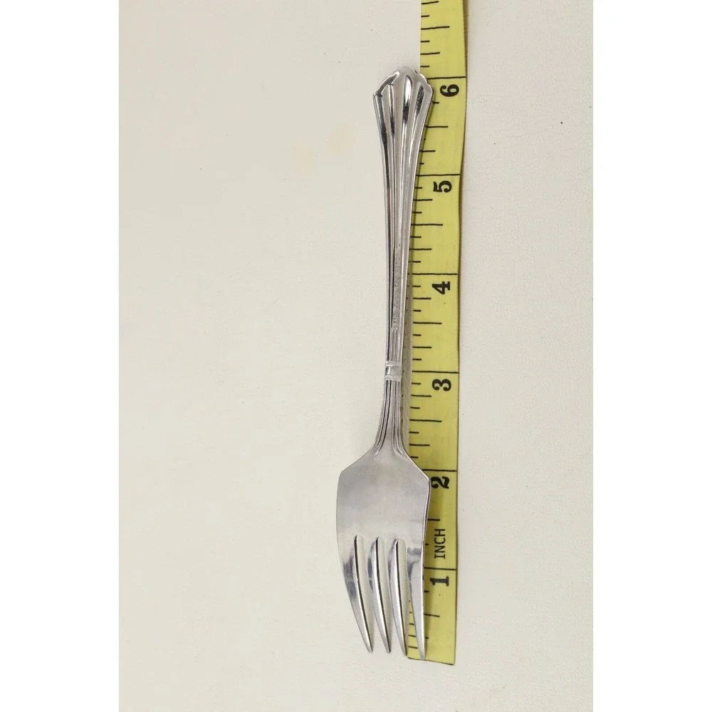 Vintage Estia Stainless Dorian Salad Forks -‎ Lot of 6